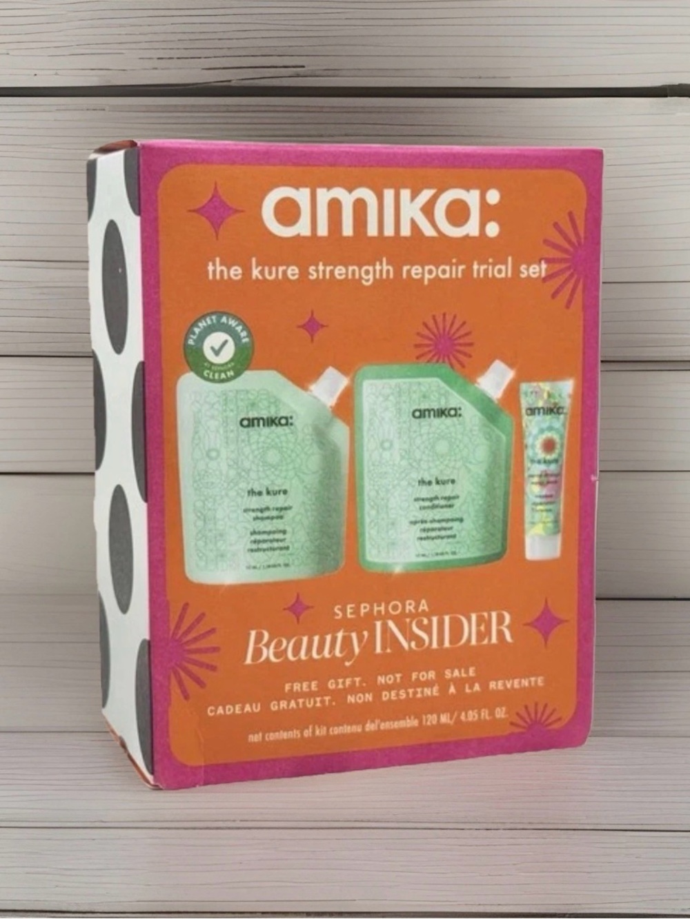 AMIKA The Kure Strength & Repair Trial Set 3pc Sephora NIB